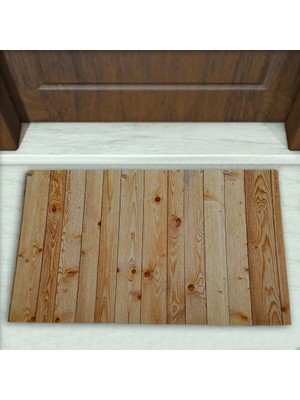 Parke Desenli Dekoratif Kapı Önü Paspası No: 1512