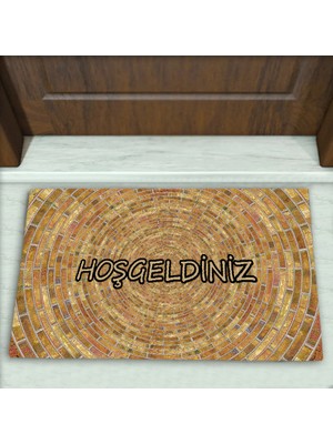 Geometrik Desenli Dekoratif Kapı Önü Paspası No: 1547