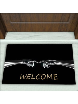 El Desenli Dekoratif Kapı Önü Paspası No: 1819