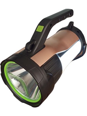 Gold Kama Ultra Güçlü 7 Farklı Moda Sahip Güneş Enerjili Powerbank Özellikli El Feneri T96