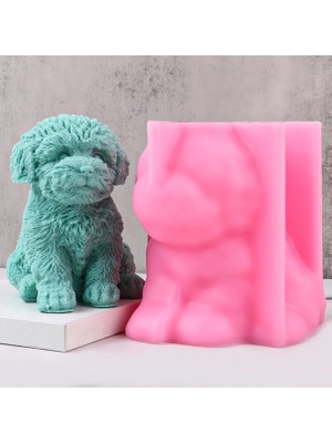 Hogart Design Büyük Teddy Köpek Mum Silikon Kalıp