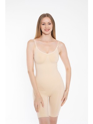 TECHNO 8Q Bel Bacak Göğüs Basen Toparlayıcı Inceltici Shapewear Tüm Vücut Korsesi Tam Boy Korse