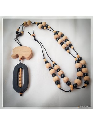 Z Jewelry Art Hakenga - El Yapımı Etnik Otantik Bohem Kadın Erkek Fil Kolye