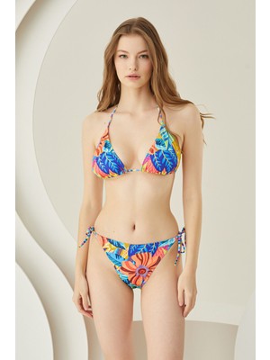 Loya Renkli Fresh Flower Tek Üst Bikini