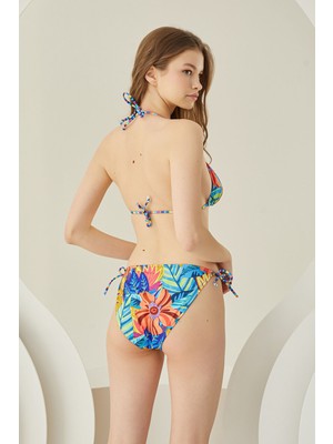 Loya Renkli Fresh Flower Tek Üst Bikini