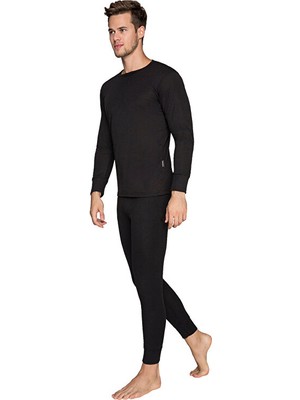 Thermoform Heavy Termal İçlik Unisex Termal İçlik Takım HZT1001 Siyah