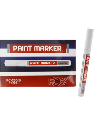 FCX Paint Marker Kalem Beyaz 12 Adet FC-265/B