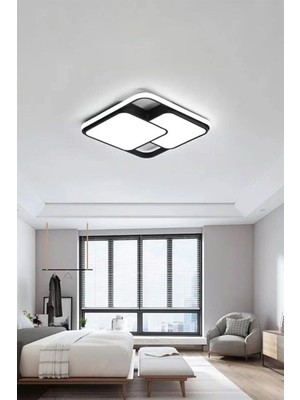 Arteluz Modern Şık Plafonyer LED Avize Tavan Model 3 Renk Avize Salon LED Lambası Kumandalı