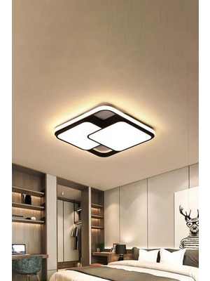 Arteluz Modern Şık Plafonyer LED Avize Tavan Model 3 Renk Avize Salon LED Lambası Kumandalı