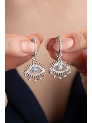 Silvano Jewelry 925 Ayar Gümüş Göz Küpe