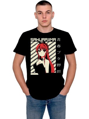 BUMETA Mai Sakurajima Seishun Buta Yarou Anime Girl Tişört  T-Shirt