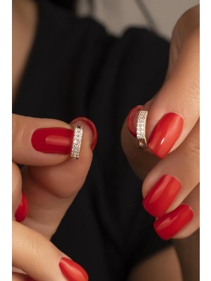 Silvano Jewelry 925 Ayar Sıra Taşlı Halka Gümüş Küpe