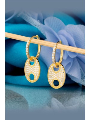 Silvano Jewelry 925 Ayar Gümüş Trend Küpe