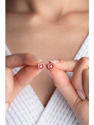 Silvano Jewelry 925 Ayar Gümüş Yıldız Minik Çivili Küpe