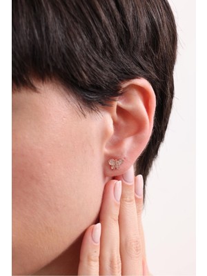 Silvano Jewelry 925 Ayar Gümüş Minik Yusufçuk Küpe