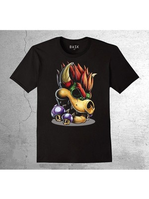 BUMETA Super Mario Bölüm Sonu Canavarı Mantar Mushroom Tişört Çocuk T-Shirt