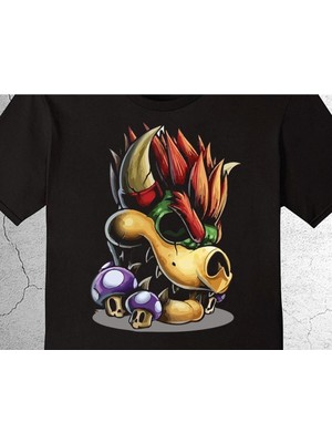 BUMETA Super Mario Bölüm Sonu Canavarı Mantar Mushroom Tişört Çocuk T-Shirt