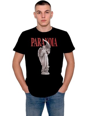 BUMETA Paranoia Paranoyak Heykel Özgürlük Angel Melek Tişört  T-Shirt