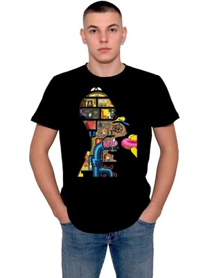 BUMETA Simpson Donut Machine Simpsonlar Tişört  T-Shirt