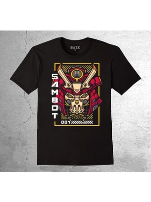 BUMETA Samurai Sambot Robot Head Tişört Çocuk T-Shirt