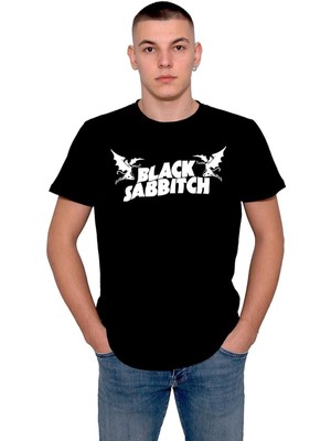 BUMETA Black Sabbitch Heavy Metal Müzik Music Tişört  T-Shirt