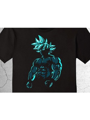 BUMETA Beast Goku Anime Strong Body Building Tişört Çocuk T-Shirt