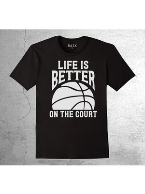 BUMETA Basketbol Basketball Life Is Better Baller Tişört Çocuk T-Shirt