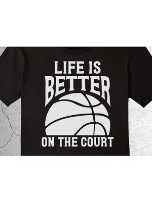 BUMETA Basketbol Basketball Life Is Better Baller Tişört Çocuk T-Shirt