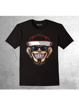 BUMETA Hip Hop Rapçi Maymun Monkey Smile Kep Tişört Çocuk T-Shirt