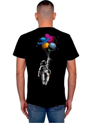 BUMETA Astronot Gezegenler Space Balon Cosmos Tişört  T-Shirt