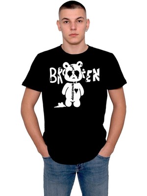 BUMETA Broken Bear Hearts Kırık Kalpli Ayı Tişört  T-Shirt