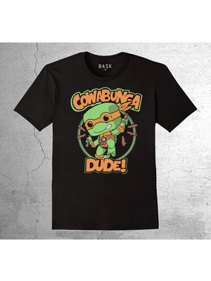 BUMETA Cowabunge Dude Kaplumbağa Warior Savaşçı Tişört Çocuk T-Shirt