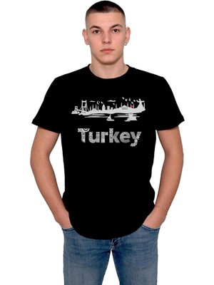 BUMETA Istanbul Galata Kulesi Kız Kulesi Eminönü Tişört  T-Shirt