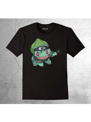 BUMETA Naruto Anime Balbasaur Balbazar Pokemon Tişört Çocuk T-Shirt