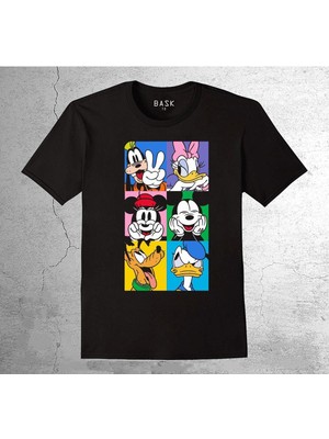 BUMETA Miki Mouse Scooby Doo Donald Duck Tişört Çocuk T-Shirt