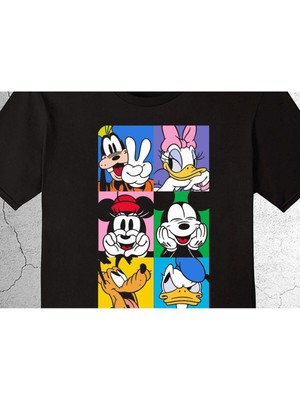 BUMETA Miki Mouse Scooby Doo Donald Duck Tişört Çocuk T-Shirt