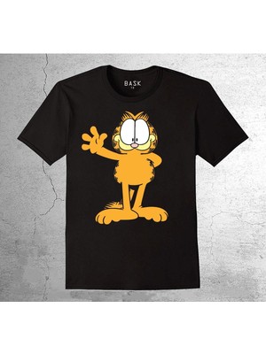 BUMETA Garfield Brave Cat Kedi Çizgi Film Tişört Çocuk T-Shirt