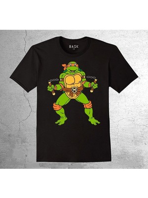 BUMETA Ninja Kaplumbağalar Michaelangeloninja Turtles Tişört Çocuk T-Shirt