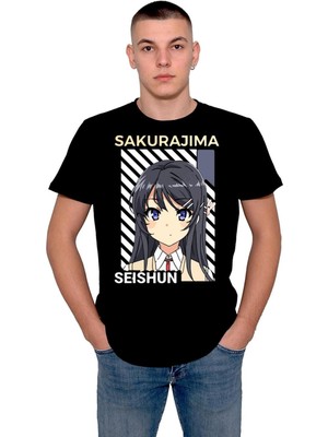 BUMETA Anime Sakurajıma Seishun Tişört  T-Shirt