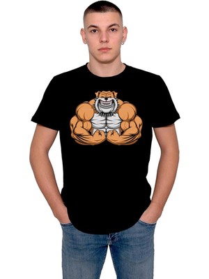 BUMETA Pitbull Bulldog Gym Fitness Bodybuilding Sporcu Köpek Tişört  T-Shirt