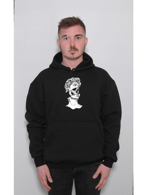 BUMETA Kuru Kafa Skull Grecee Heykel Sweatshirt  Kapüşonlu Hoodie