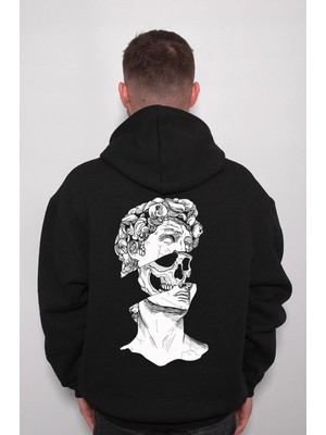 BUMETA Kuru Kafa Skull Grecee Heykel Sweatshirt  Kapüşonlu Hoodie