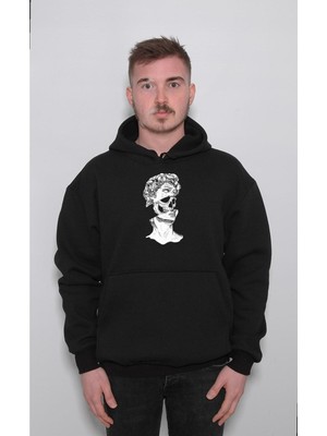 BUMETA Kuru Kafa Skull Grecee Heykel Sweatshirt  Kapüşonlu Hoodie