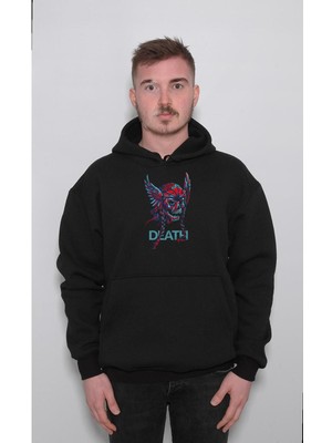 BUMETA Skull Death Fly Viking Sweatshirt  Kapüşonlu Hoodie