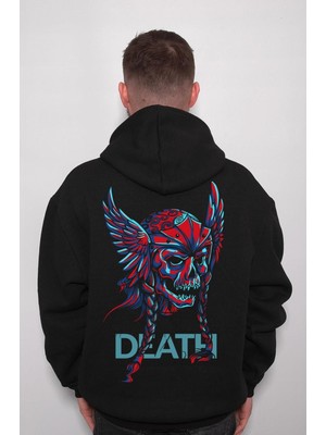 BUMETA Skull Death Fly Viking Sweatshirt  Kapüşonlu Hoodie