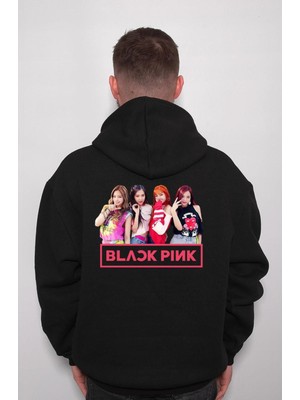 BUMETA Black Pink K-Pop Kore Korea Sweatshirt  Kapüşonlu Hoodie