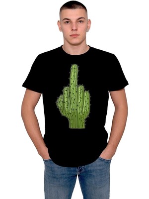 BUMETA Fcktüs Kaktüs Argo Orta Parmak Tişört  T-Shirt