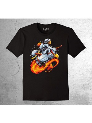 BUMETA Astronot Uzay Cosmos Rocket Tişört Çocuk T-Shirt