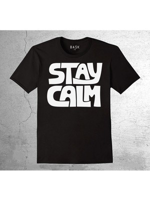 BUMETA Stay Calm Sakin Ol ve Devam Et Tişört Çocuk T-Shirt