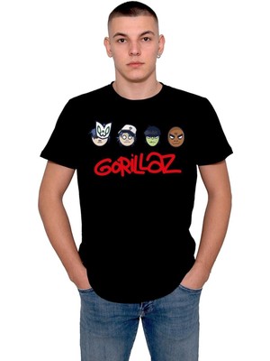 BUMETA Gorillaz Rock Band Blur Damon Albarn Müzik Music Tişört  T-Shirt